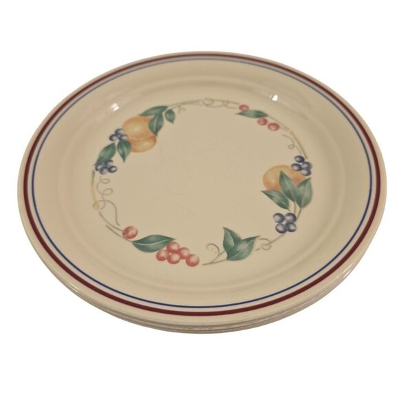 Corelle Abundance Fruit Trim Salad Luncheon Plates – Set of 4 - Picture 6 of 13
